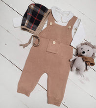 Load image into Gallery viewer, Ezra Baby Knit Suspender Overalls
