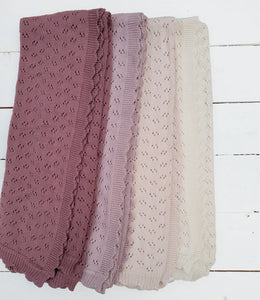 Grace Lace Knit Blanket