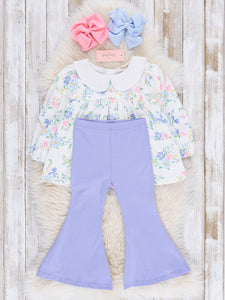 Lilac Secret Garden Bell Bottoms Outfit