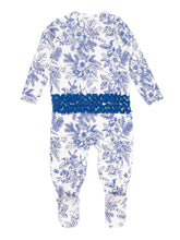 Load image into Gallery viewer, Baby Girls Winter Bliss Toile Modal Footed Ruffle One Piece Pajama
