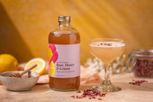 Load image into Gallery viewer, Rose Honey Lemon Cocktail Mixer and Mocktail Mixer, 16 fl oz
