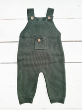 Load image into Gallery viewer, Ezra Baby Knit Suspender Overalls
