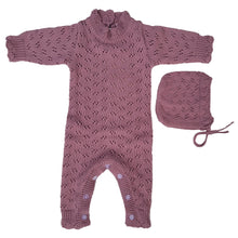 Load image into Gallery viewer, Grace Knitted Romper with Hat
