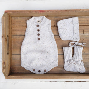 Micah Knit Sweater Romper 3pc set