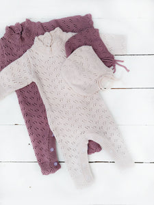 Grace Knitted Romper with Hat