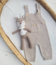 Load image into Gallery viewer, Ezra Baby Knit Suspender Overalls
