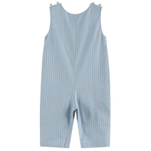 Load image into Gallery viewer, Light Blue Puppy Smocked Overalls
