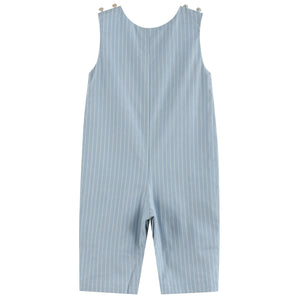 Light Blue Puppy Smocked Overalls