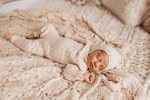 Grace Knitted Romper with Hat