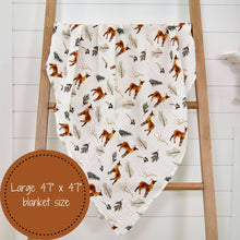 Load image into Gallery viewer, Oh Deer Baby Swaddle Blanket
