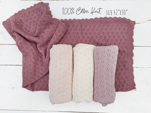 Grace Lace Knit Blanket