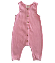 Load image into Gallery viewer, Pink / Organic Ribbed Bay Jumpsuit (Baby - Kids)
