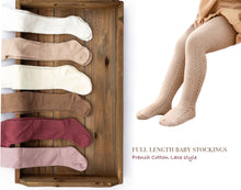 Load image into Gallery viewer, French Cotton Knit Lace Stocking
