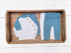 Noah Cotton Knit 2pc Infant Set