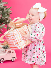 Load image into Gallery viewer, Baby Girls Dear Santa Knit Long Sleeve Skirted Romper
