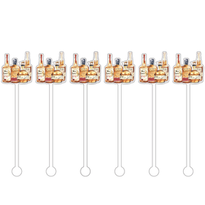 Bourbons of Kentucky V2 Cocktail Stick Stirrer - Set of 6 (C