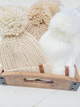 Load image into Gallery viewer, Baby Beanie Knit Hat with Pom Pom
