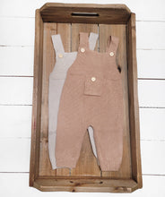 Load image into Gallery viewer, Ezra Baby Knit Suspender Overalls
