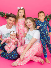 Load image into Gallery viewer, Boys Merry Blue Pines Bamboo Viscose Long Sleeve Pajama Set
