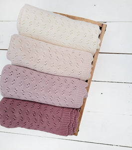 Grace Lace Knit Blanket