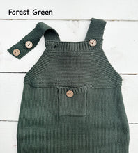 Load image into Gallery viewer, Ezra Baby Knit Suspender Overalls
