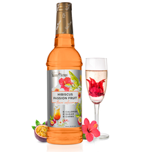 Load image into Gallery viewer, Sugar Free Hibiscus Passion Fruit Flavor Infusion Syrup
