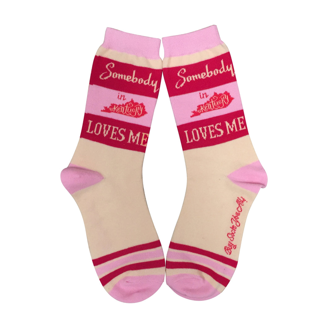 Somebody in Kentucky Loves Me Socks - Womens